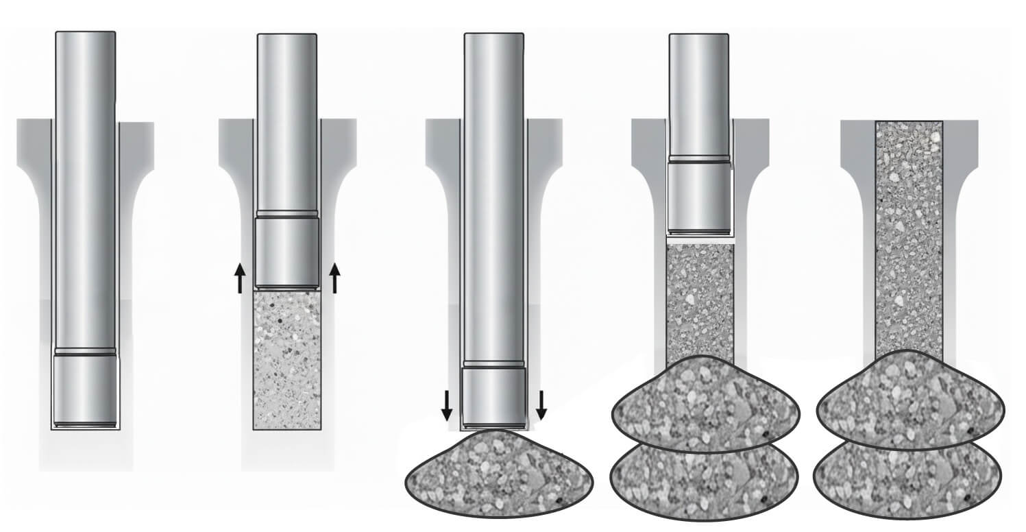 Proceso de instalación de las Inclusiones Rígidas GCC